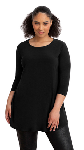 Go To Classic 3/4 Sleeve Tunic. Style SI2382-2BLK