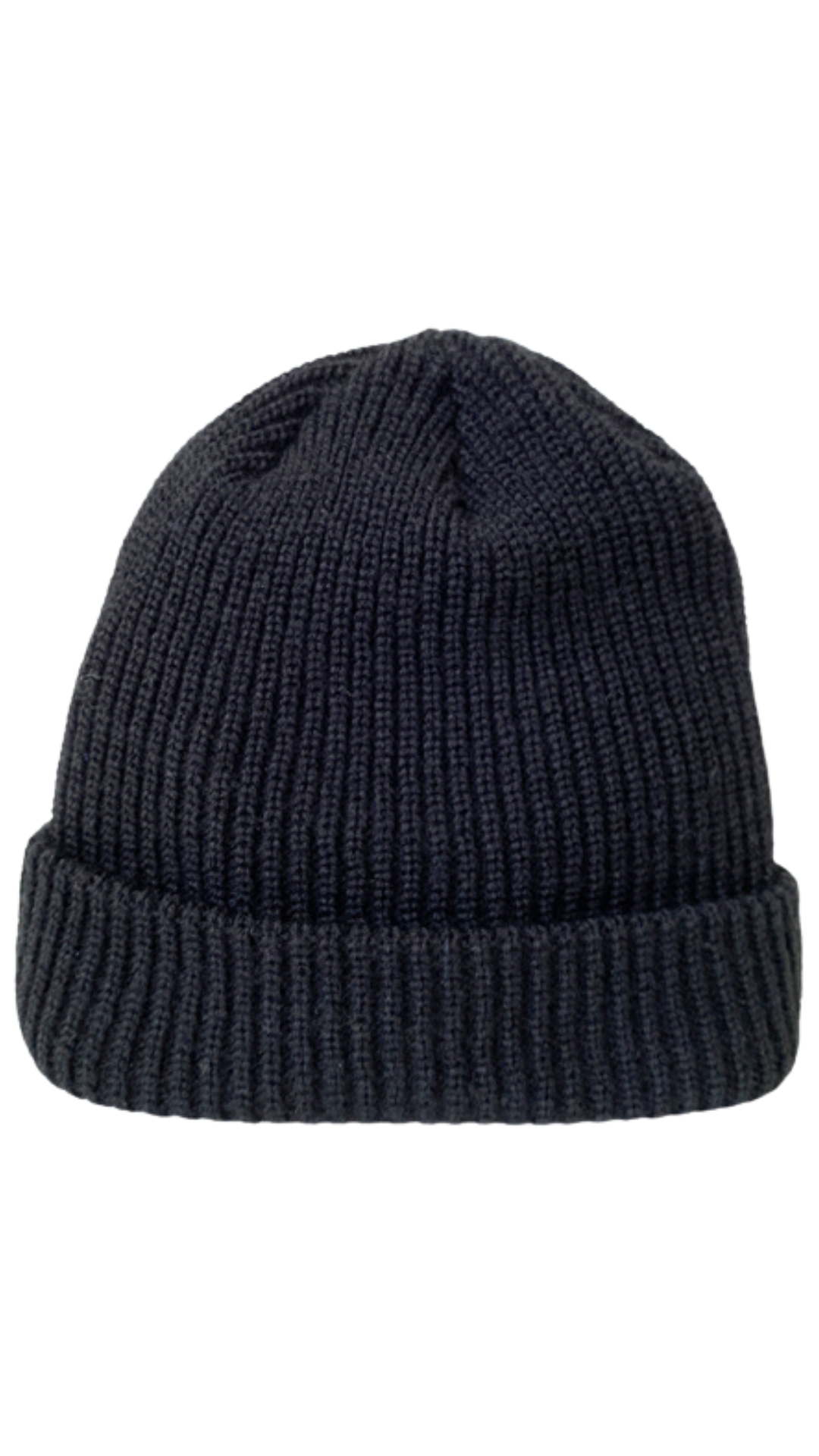 Black Ribbed Knit Beanie. Style CARA8000-BLK