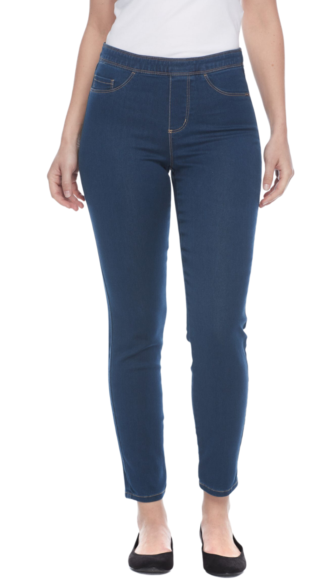 Pull On Stretch Ankle Jean in Multiple Colours. Style FD273906N