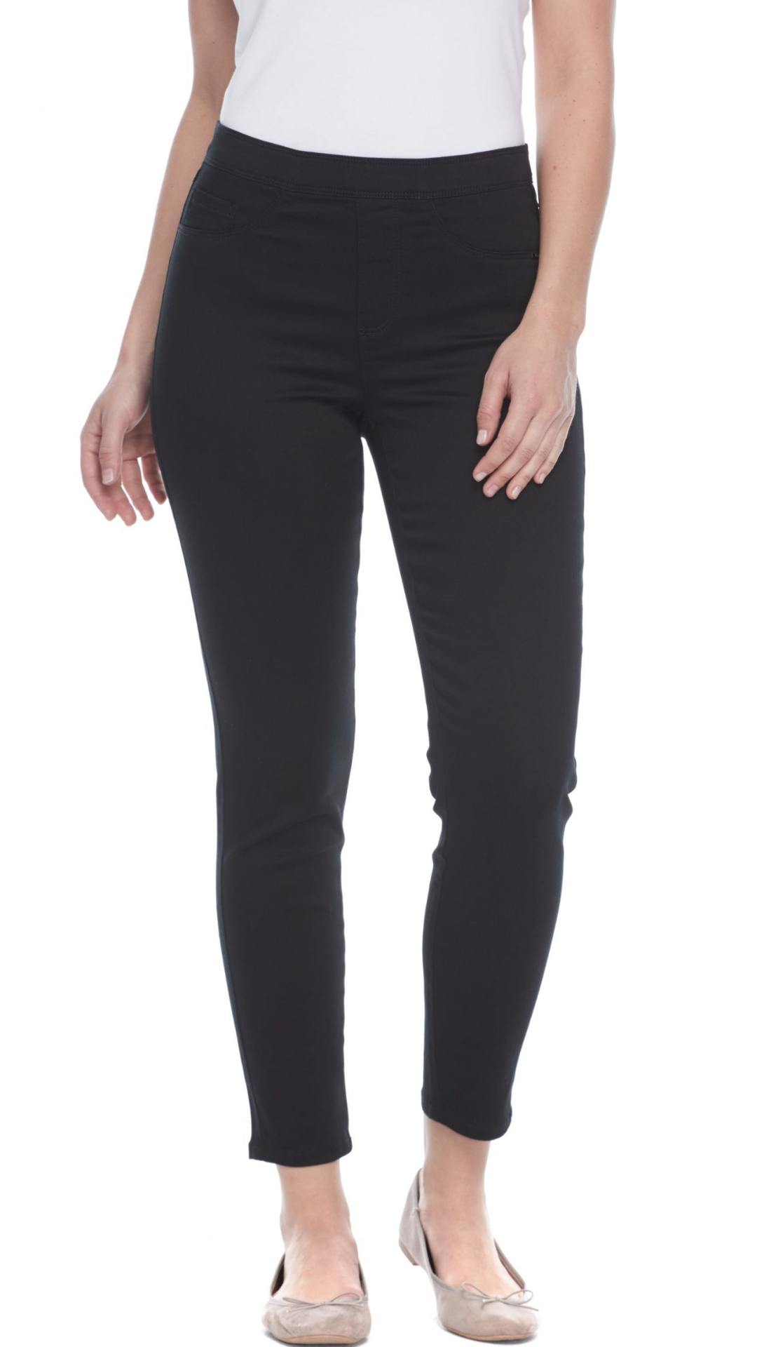 Pull On Stretch Ankle Jean in Multiple Colours. Style FD273906N