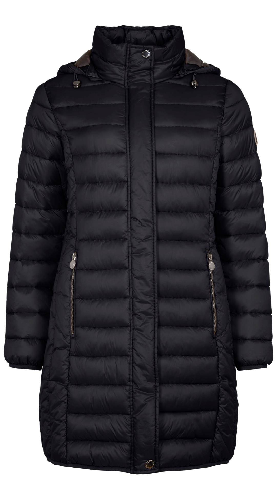 Lightweight 3/4 Length Quilted Puffer Outerwear. Style FR527