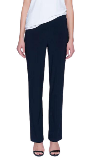 Pull On Straight Leg Pant in Black or Navy. Style PY1P942