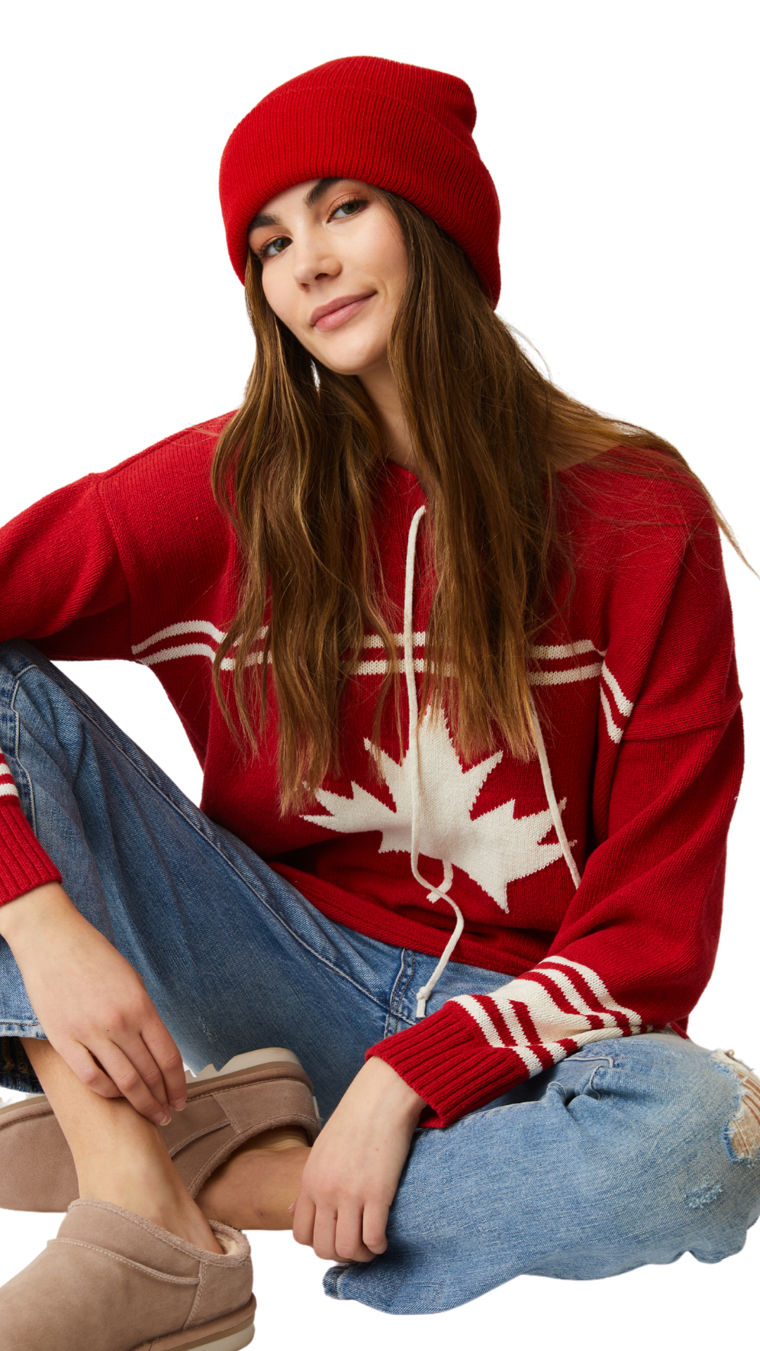 Maple Leaf Lace Up Hockey Sweater. Style PH87137