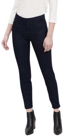 Pull On Denim Capri in Dark or Medium Wash. Style FD2873711 – PackersFashion