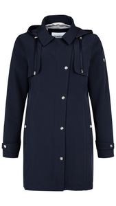 Snap Detail Spring Jacket in Navy or Black. Style FR600