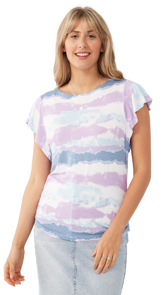 Flutter Sleeve Top in Multiple Colours. Style FD3631756