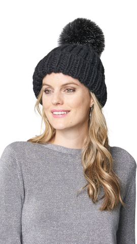 Chunky Knit Fleece Lined Toque. Style PH17757