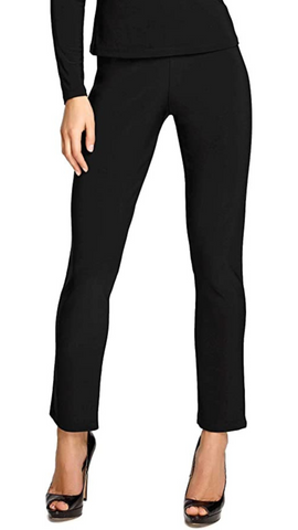Classic Pull On Ankle Pant in Black or Midnight Blue. Style FL082