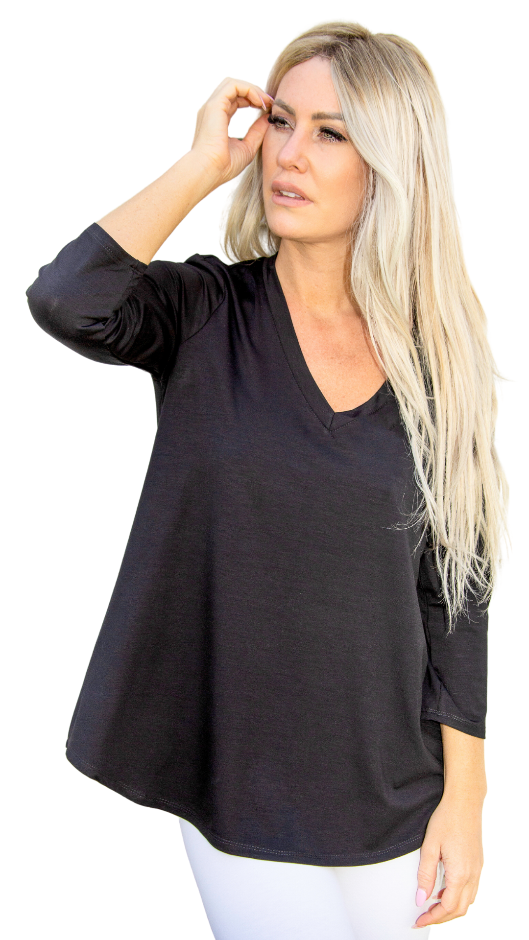 V-Neck Top in Multiple Colours. Style PE210-4570
